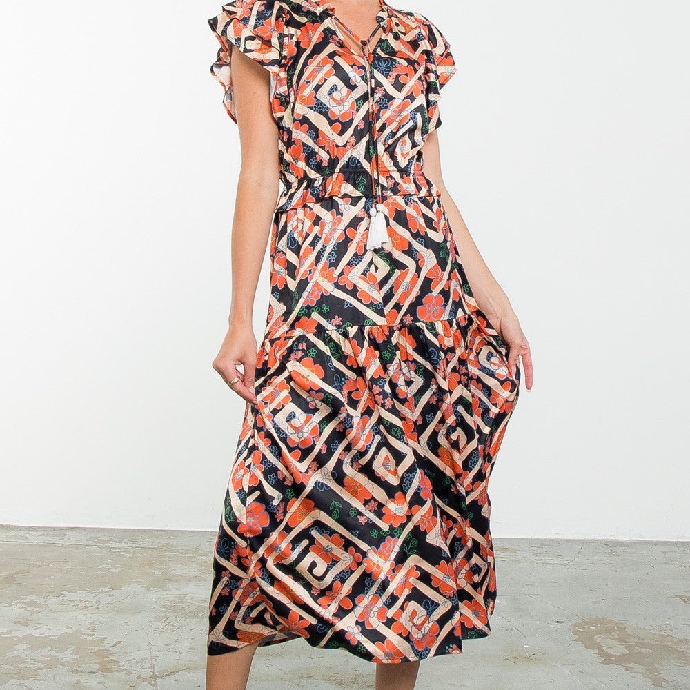 Like New THML Ainsley Maxi Dress XS